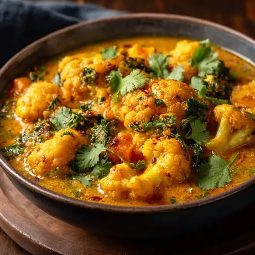 Curry de Chou-Fleur, Courge et Lait de Coco Épicé
