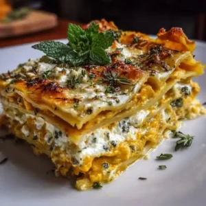 Lasagnes de Potimarron et Chèvre Frais aux Herbes de Provence