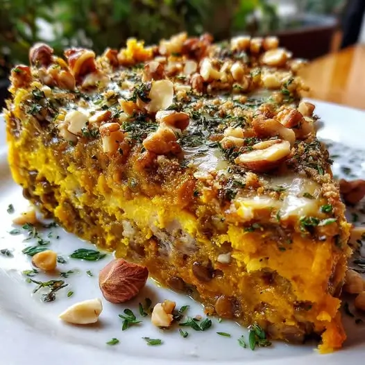 Parmentier de Potimarron et Lentilles, Crumble aux Noisettes