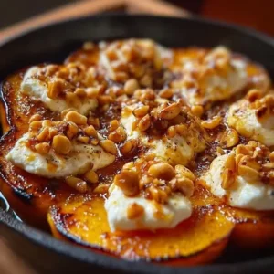 Potimarron Rôti, Chèvre Fondant et Noix de Macadamia