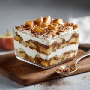 Tiramisu d’Automne aux Pommes Caramélisées et Spéculoos