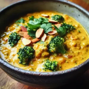 Curry Exotique Brocoli, Lentilles et Lait de Coco
