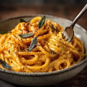 Pâtes Crémées : Potimarron Rôti et Sauce Végétale aux Noix de Cajou