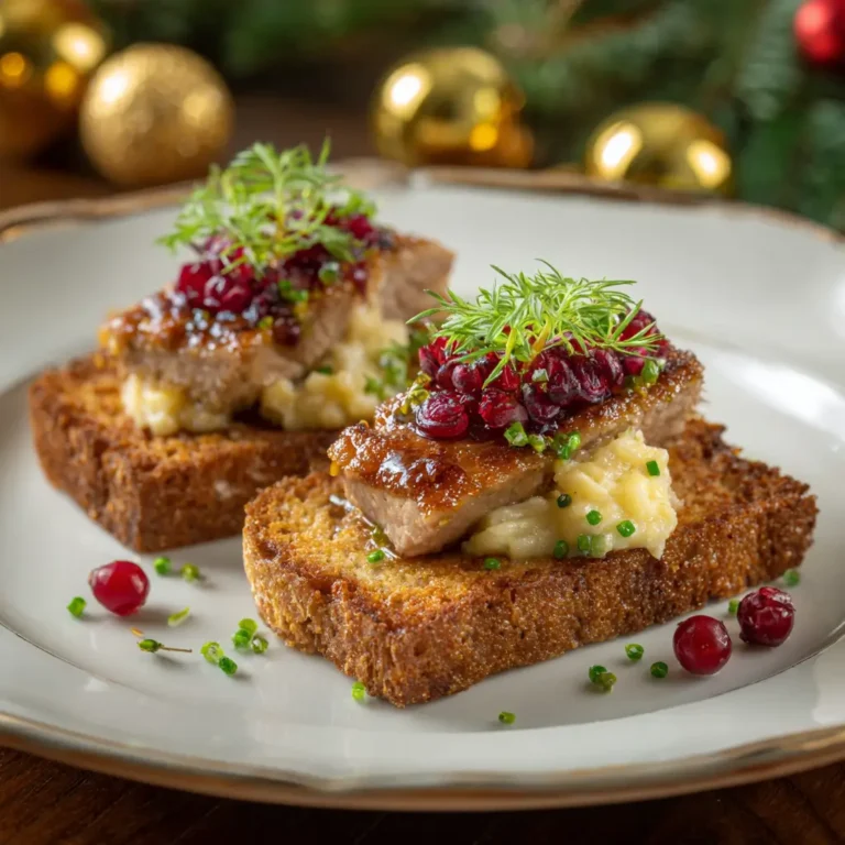Toast de pain d'épices au foie gras