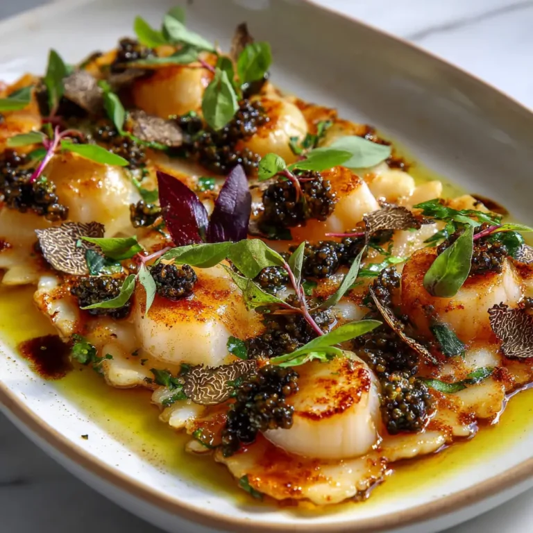 Carpaccio de Saint-Jacques à la truffe