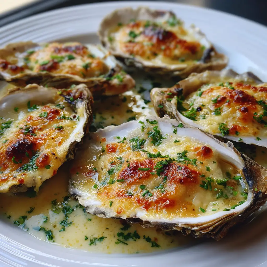 Huîtres Gratinées au Sabayon