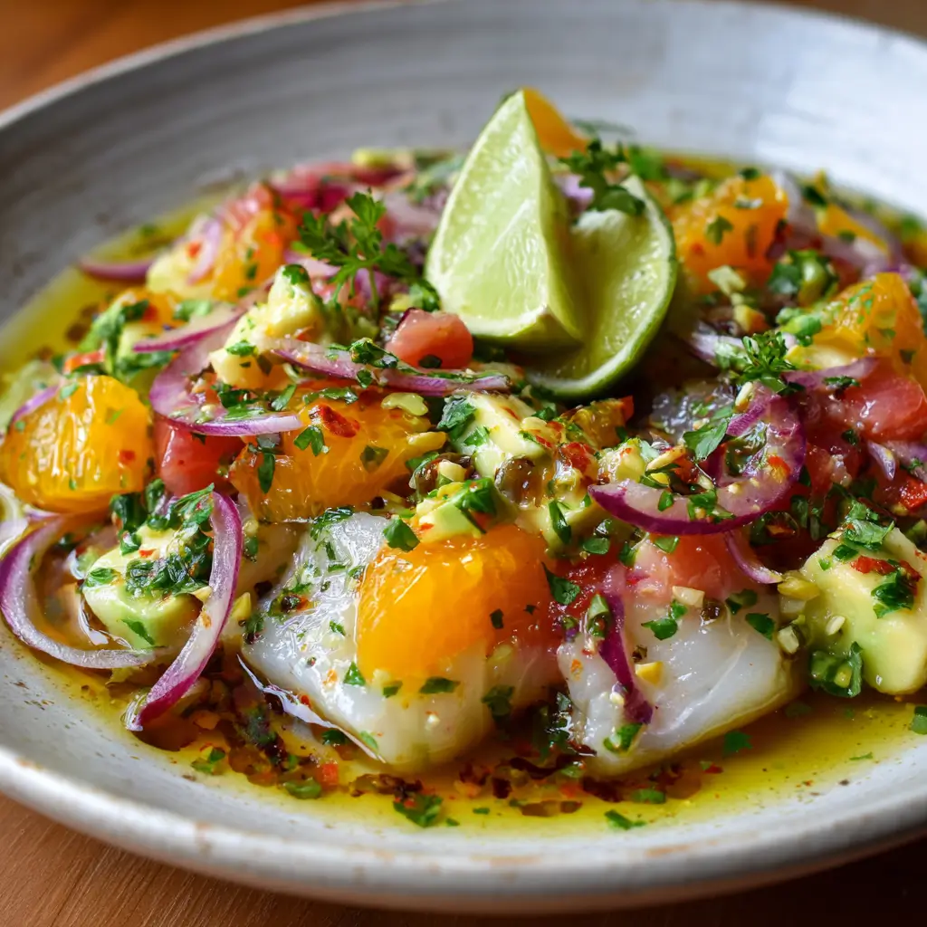 Ceviche de daurade au citron vert