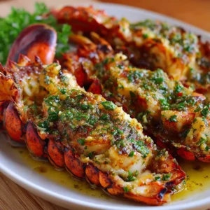 Homard grillé au beurre d'ail