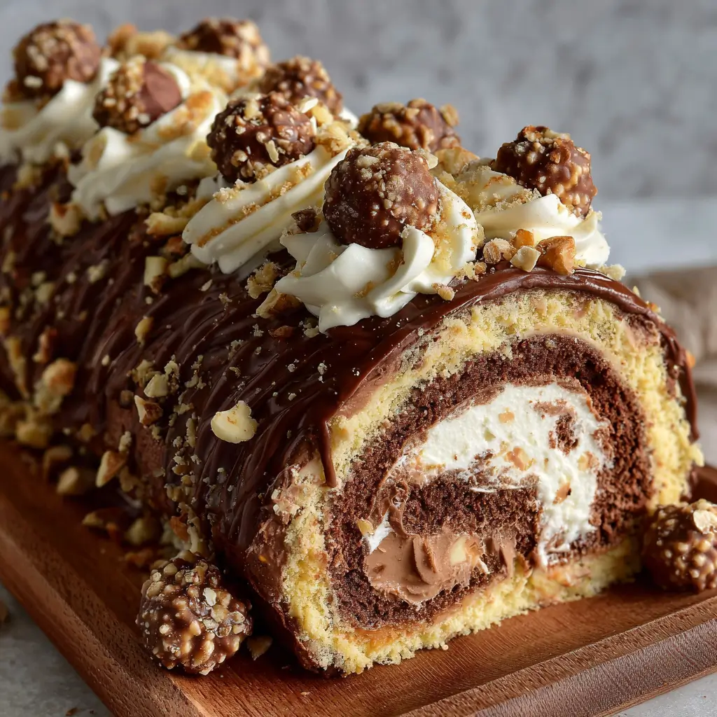 Bûche façon Ferrero Rocher