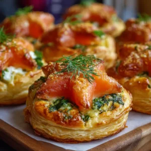 Étoiles feuilletées au saumon fumé