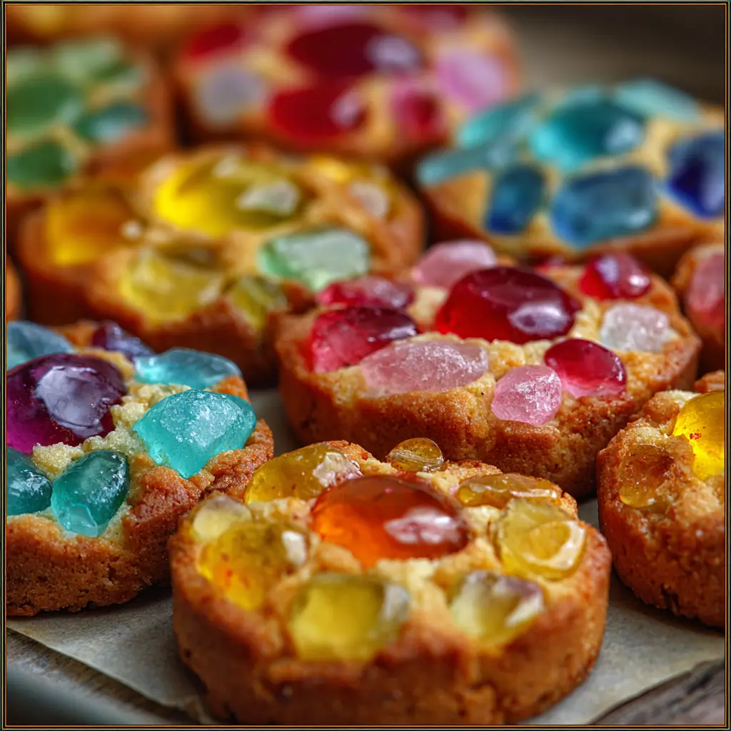 Sablés Vitraux (avec bonbon fondu au centre)