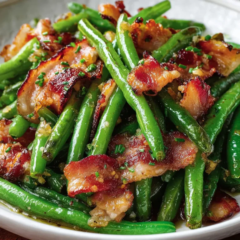 Fagots de Haricots Verts au Lard