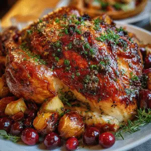 Dinde de Noël farcie aux marrons