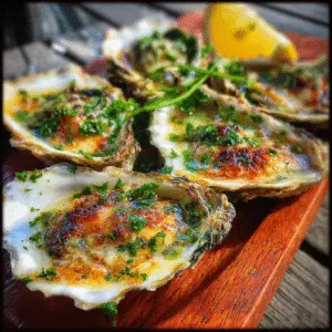 Huîtres chaudes au champagne