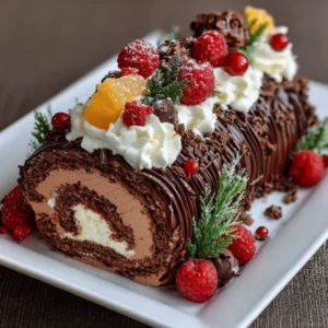 Bûche aux trois chocolats (Mousse)