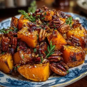 Courge Rôtie au Gingembre, Miel et Ai