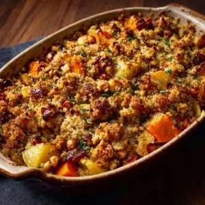 Crumble de Légumes Racines : Carottes, Panais, Noisettes et Flocons d'Avoine