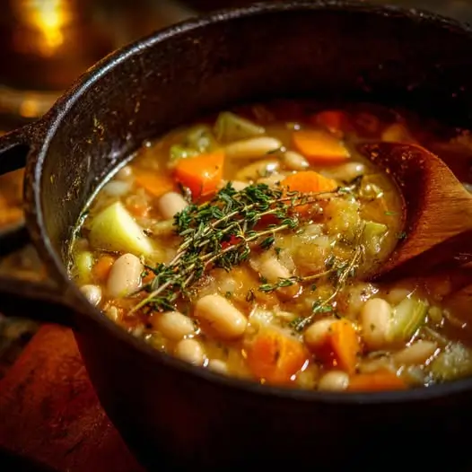 Cocotte d’Hiver : Haricots Blancs, Pommes et Thym