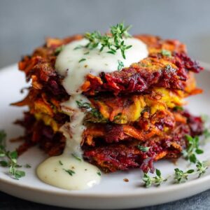 Galette Croustillante de Betterave et Carotte