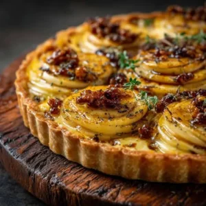 La Tarte Sucrée-Salée qui Réchauffe ! Tarte d’Hiver : Pommes, Chèvre Fondant et Noix Caramélisées