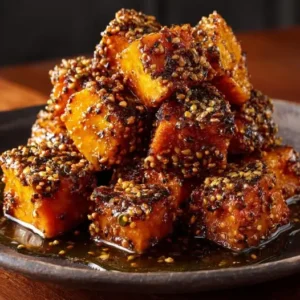 Patates Douces Confites et Panure Croquante