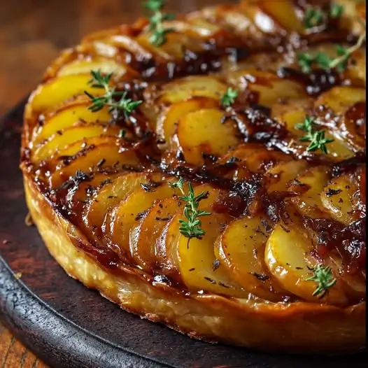 Tatin de Pommes de Terre et Oignons Caramélisés