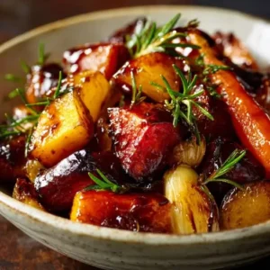 Légumes d'Hiver Caramélisés au Romarin