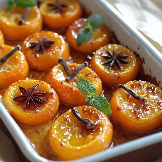 Clémentines Rôties au Caramel Épicé et Vanille