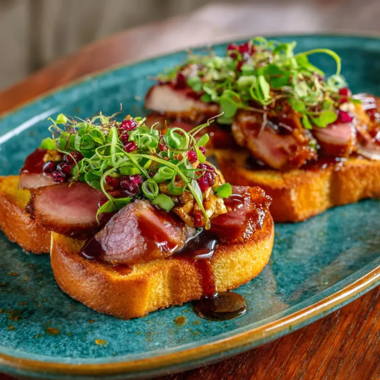 Toast brioché au magret de canard fumé