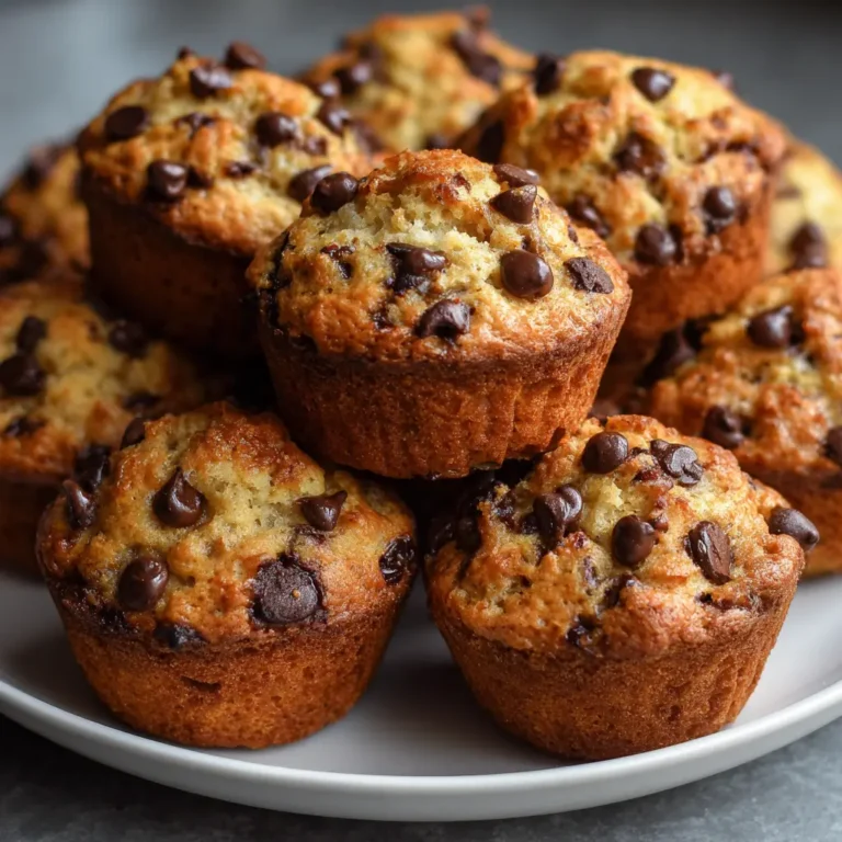 Mini Muffins aux Pépites de Chocolat et Banane