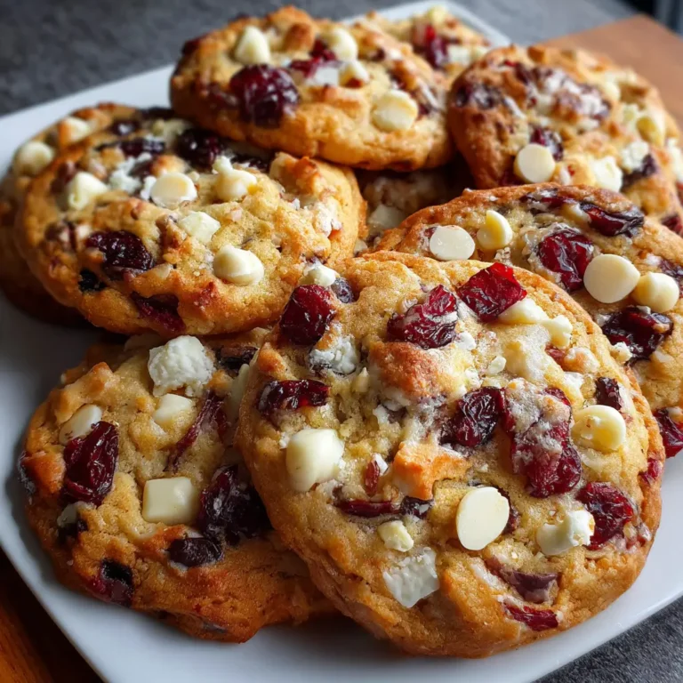 Cookies au chocolat blanc et cranberries