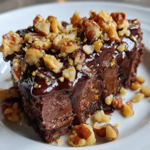 Fudge au chocolat et noix