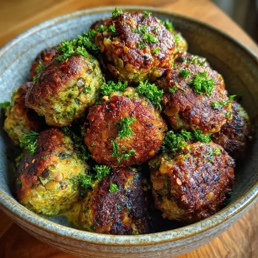 Boulettes Champignons, Lentilles et Épices