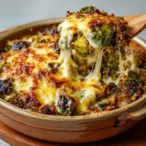 Gratin de Quinoa, Choux de Bruxelles & Raclette