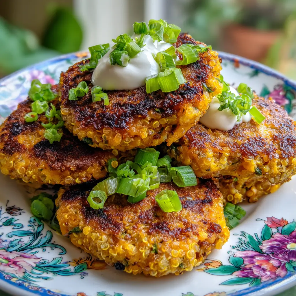 Galettes indiennes aux quinoa et patates douces