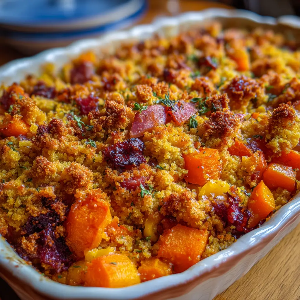 Crumble de carottes au chorizo