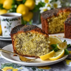 Cake citron pavot ultra moelleux