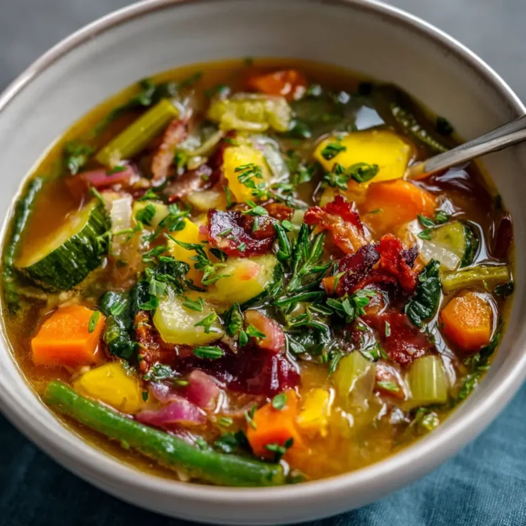 Soupe detox aux légumes de saison