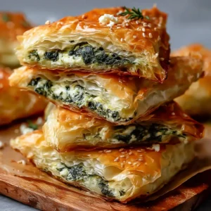 Chaussons Grecs Épinards Feta Savoureux