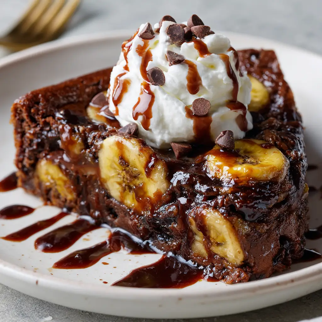 Clafoutis Chocolat Banane Moelleux