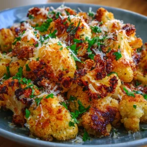 Chou-fleur Rôti Croustillant au Parmesan