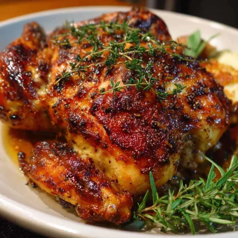 Poulet rôti au four