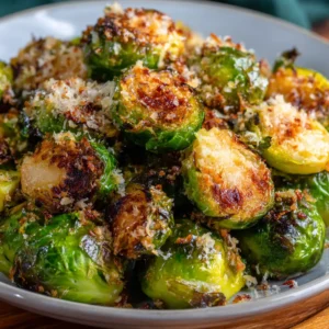 Choux de Bruxelles rôtis à l'ail et au parmesan