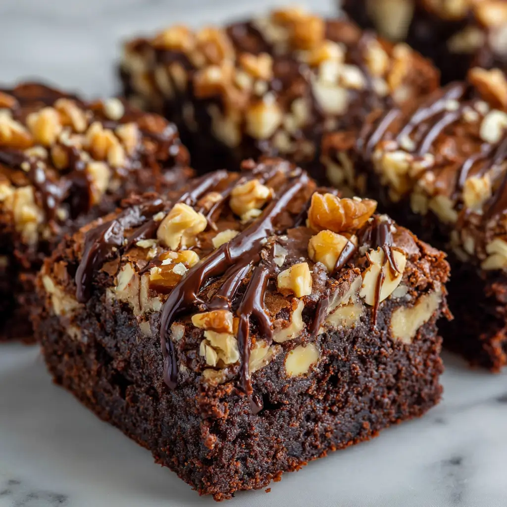 Brownies chocolat noisette