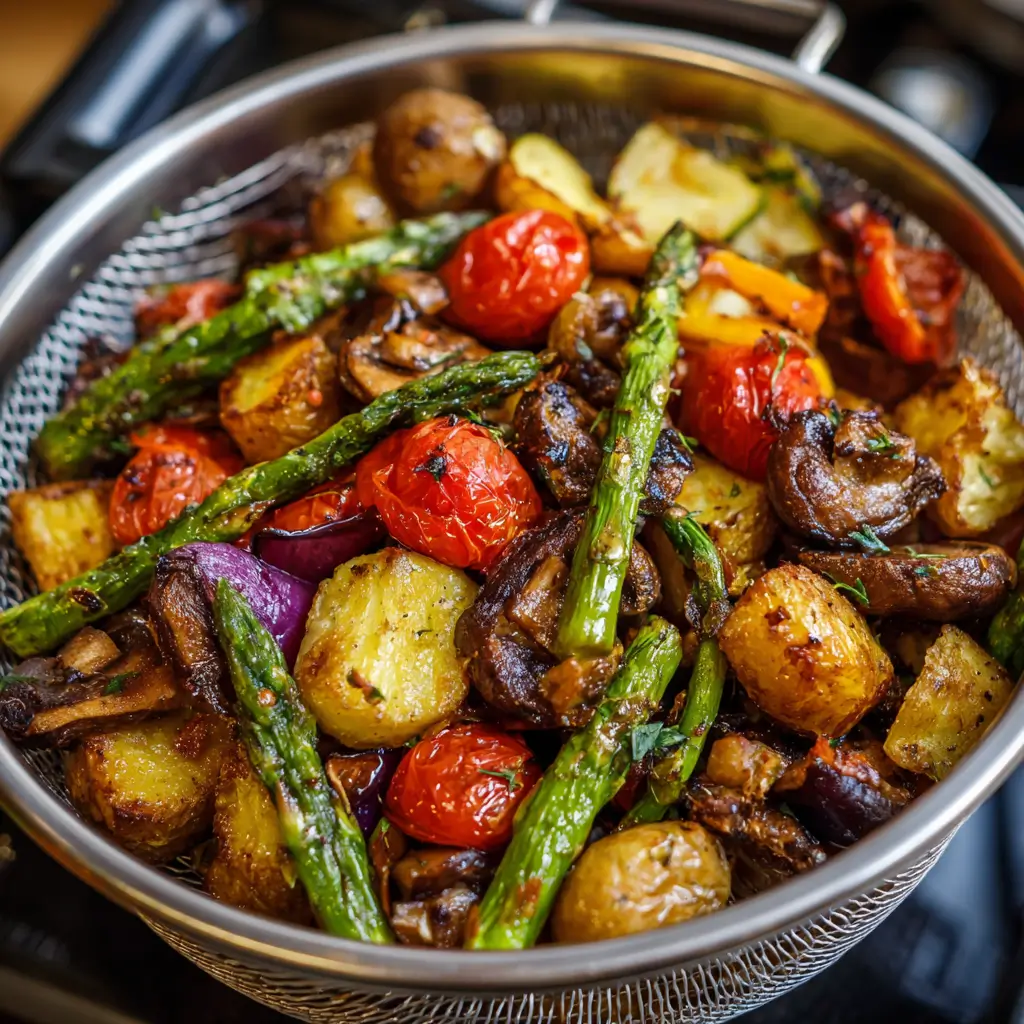 Légumes Rôtis à l'Air Fryer