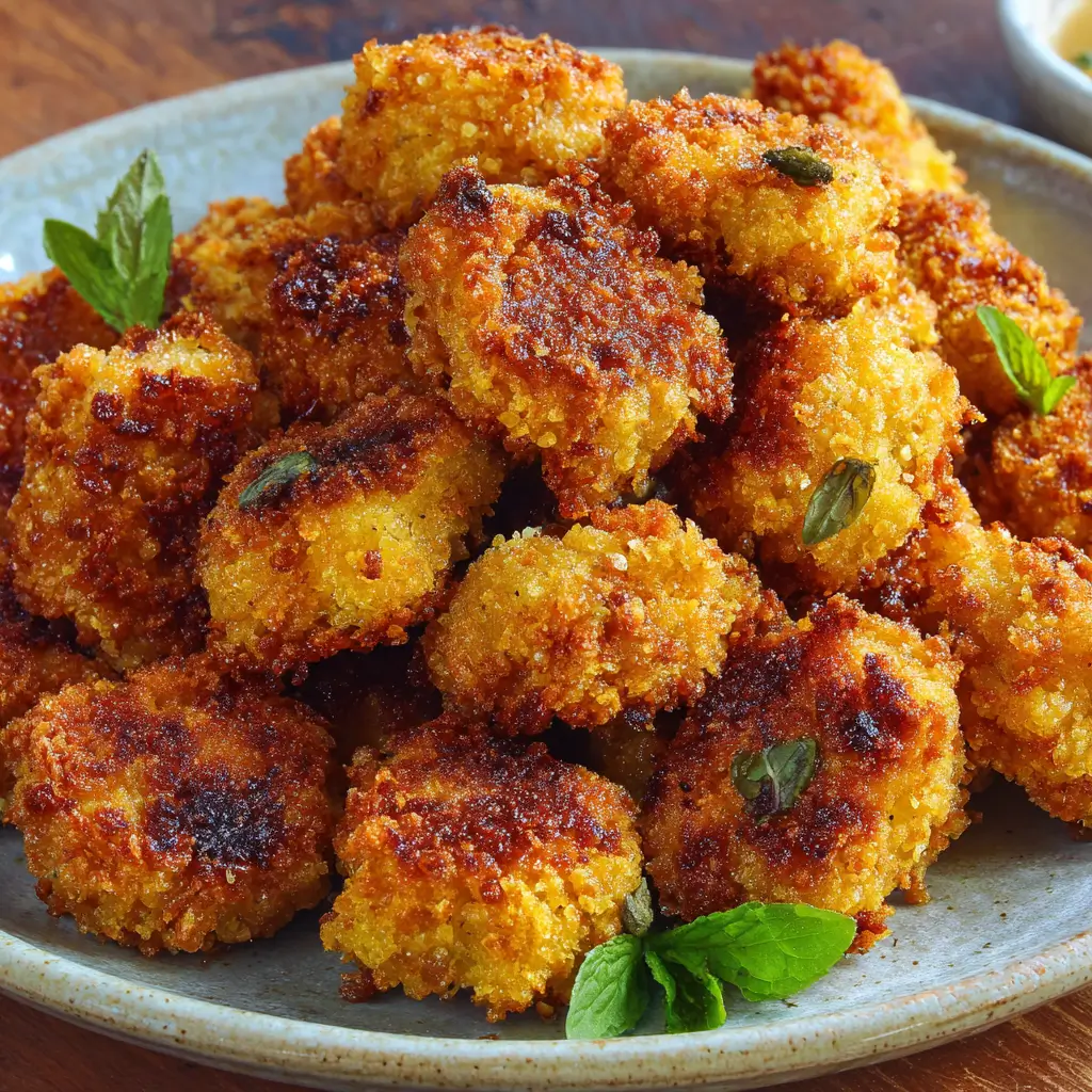 Nuggets de pois chiches croustillants