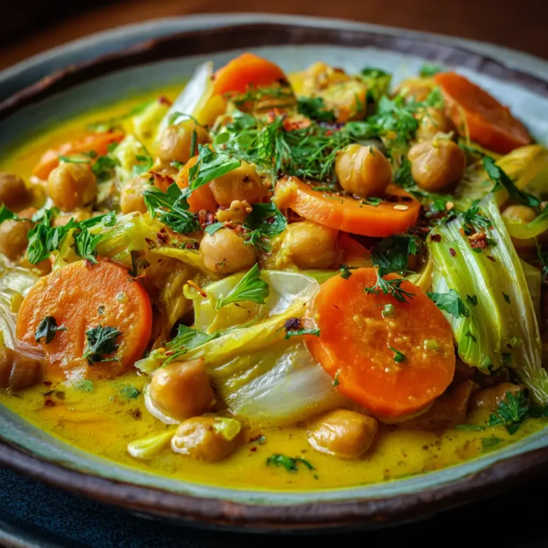 Curry de Poireaux, Carottes et Pois Chiches