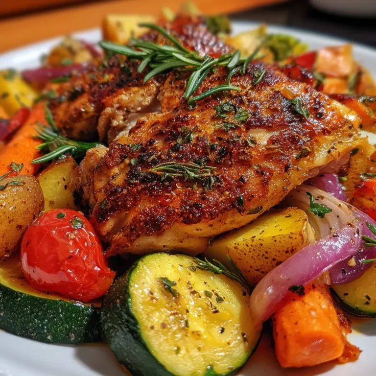 Poulet au Four Rapide avec Légumes