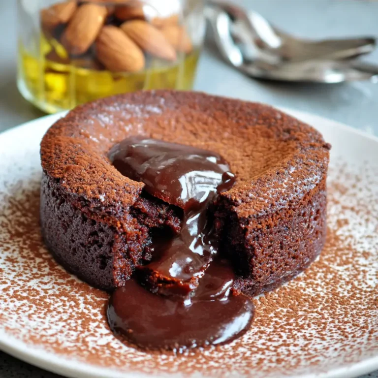 Fondant Chocolat et Amandes (sans gluten ni lactose)