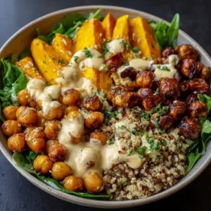 Courge Rôtie, Pois Chiches et Châtaignes